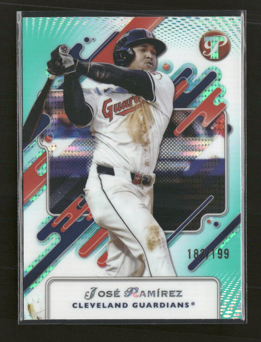 2025 Topps Pristine Aqua Refractor José Ramírez #/199 #88