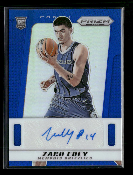 2024-25 Panini Prizm Deca Signatures Blue Zach Edey #/49 Auto #PDS-EDE