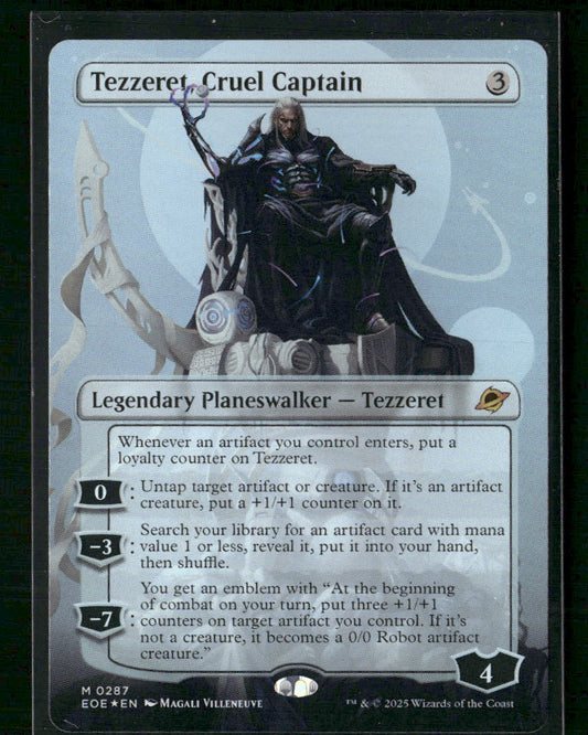 Edge of Eternities Tezzeret, Cruel Captain (Borderless) #287