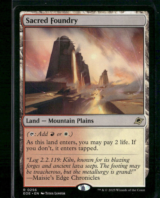 Edge of Eternities Sacred Foundry #256