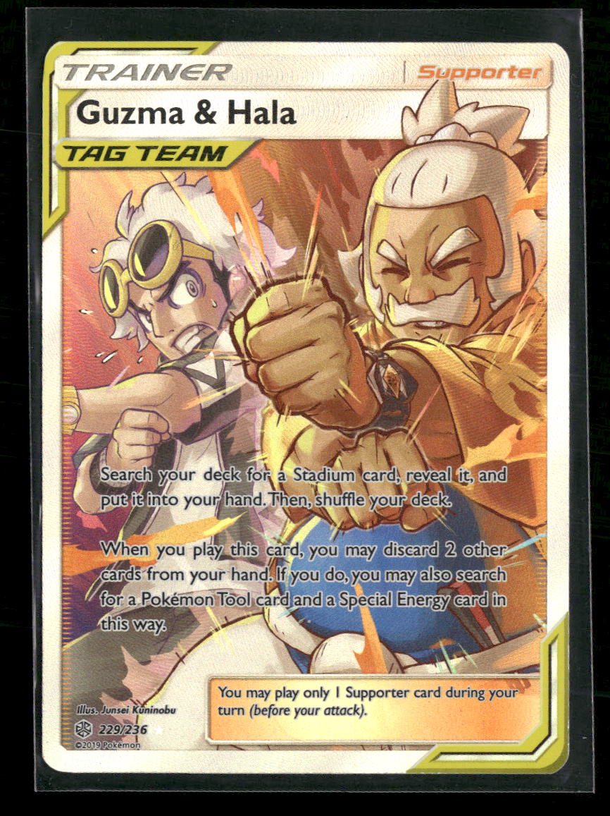 SM - Cosmic Eclipse Guzma & Hala (Full Art) #229/236