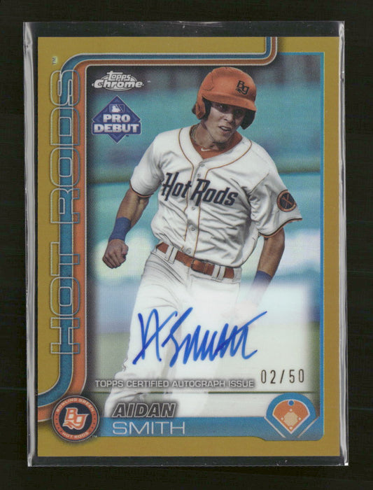 2025 Topps Pro Debut Chrome Gold Refractor Aidan Smith #/50 #PDC-181