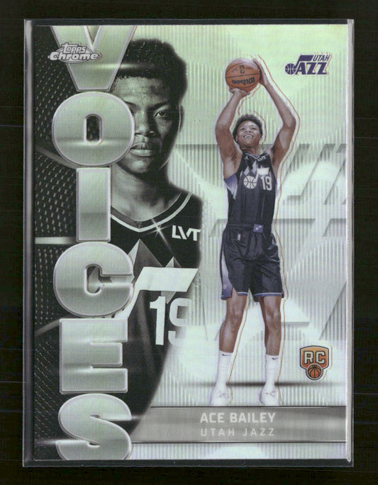 2025-26 Topps Chrome Voices Refractor Ace Bailey #VS-10