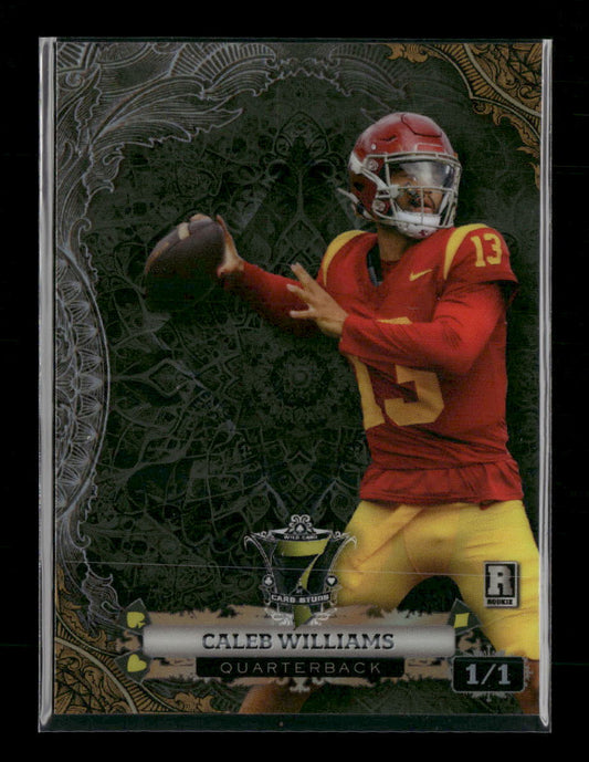 2024 Wild Card  Diamond Flourishes Rainbow Black Caleb Williams #/1 #P7CFD-CW2