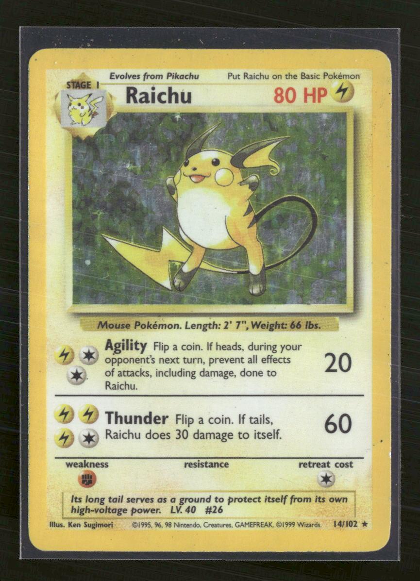 Base Set Raichu #014/102