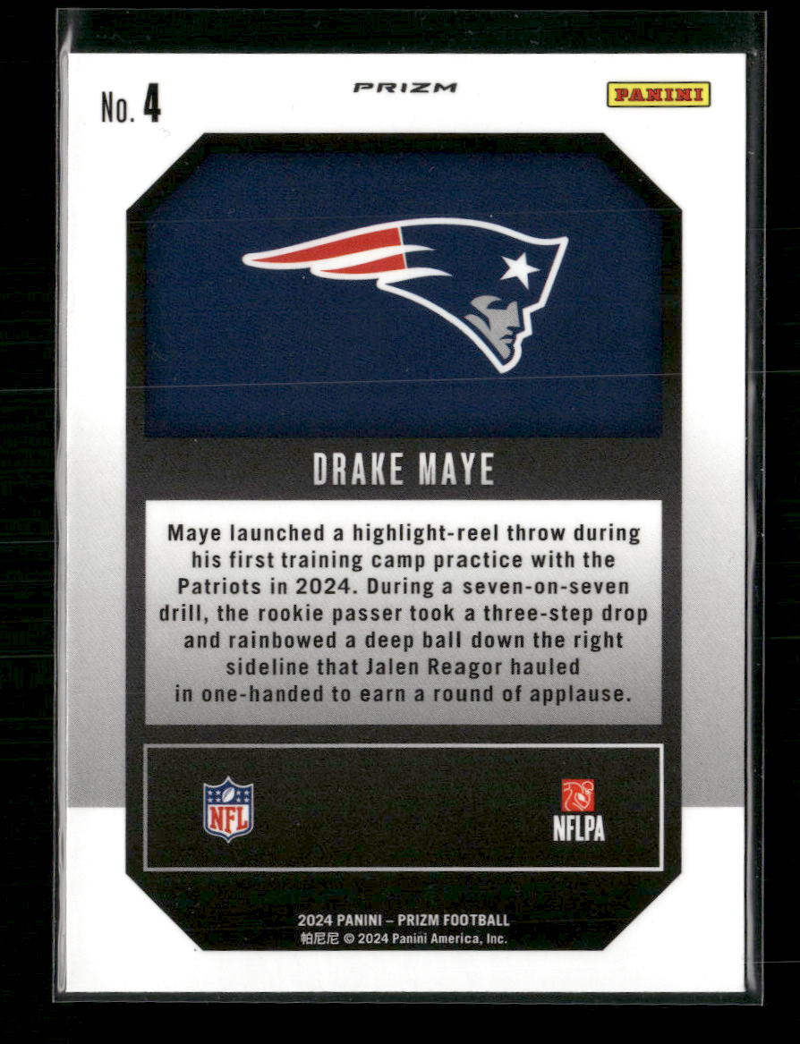 2024 Panini Prizm Emergent Green Prizm Drake Maye #4