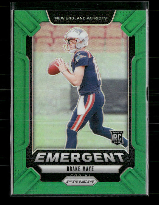 2024 Panini Prizm Emergent Green Prizm Drake Maye #4