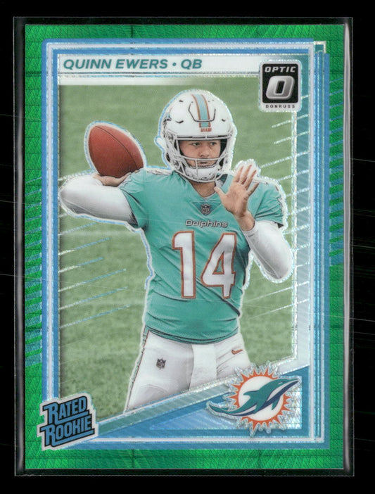 2025 Donruss Optic Green Velocity Quinn Ewers Rookie #213