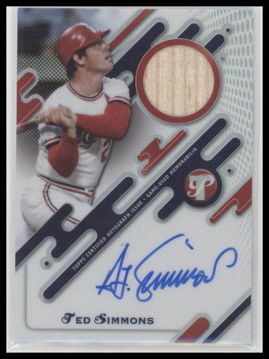 2025 Topps Pristine Pristine Pieces Autograph Relic Ted Simmons Auto #PPAR-TSS