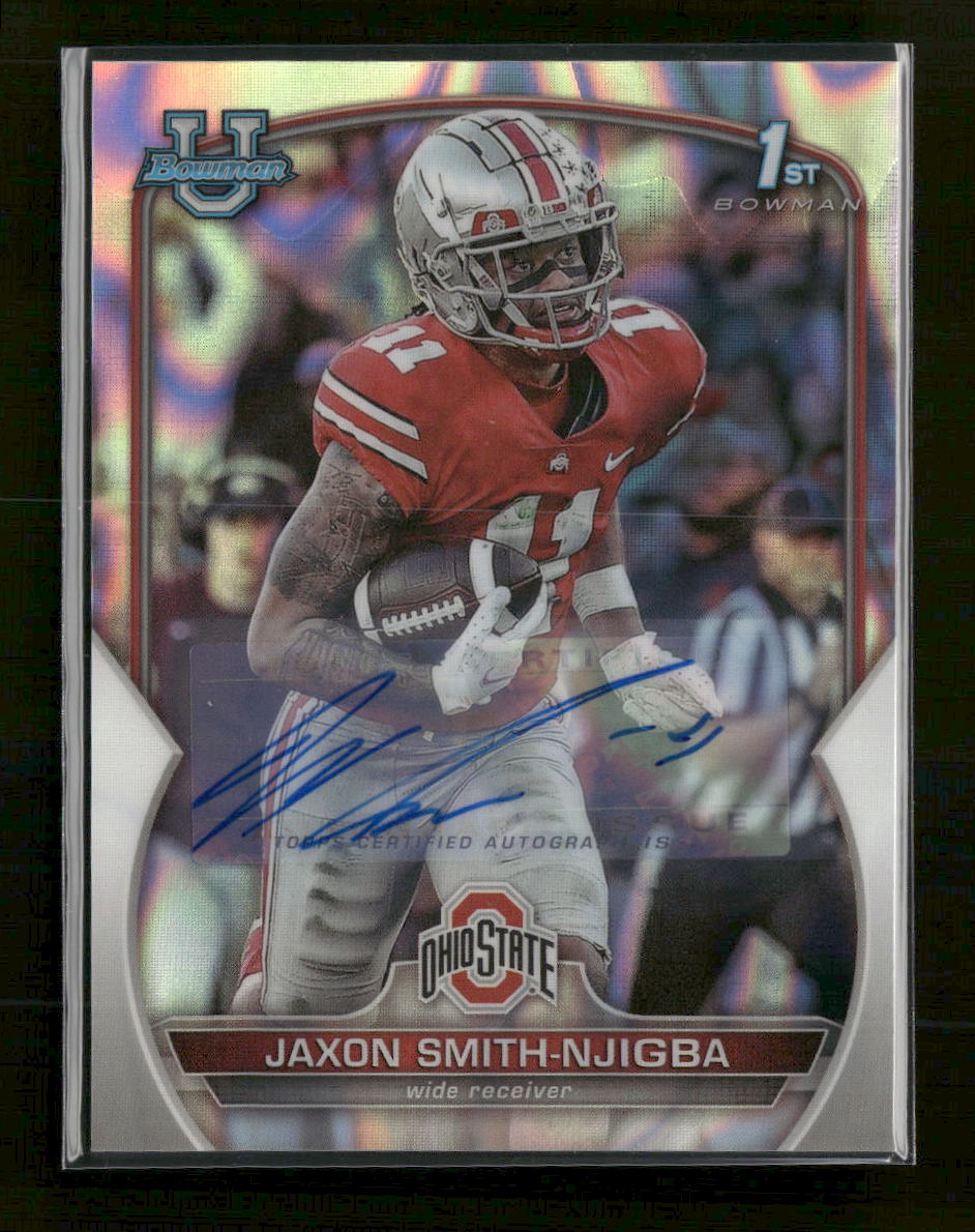 2022 Bowman University 1st Bowman Auto Refractor Jaxon Smith-Njigba #/199 #78