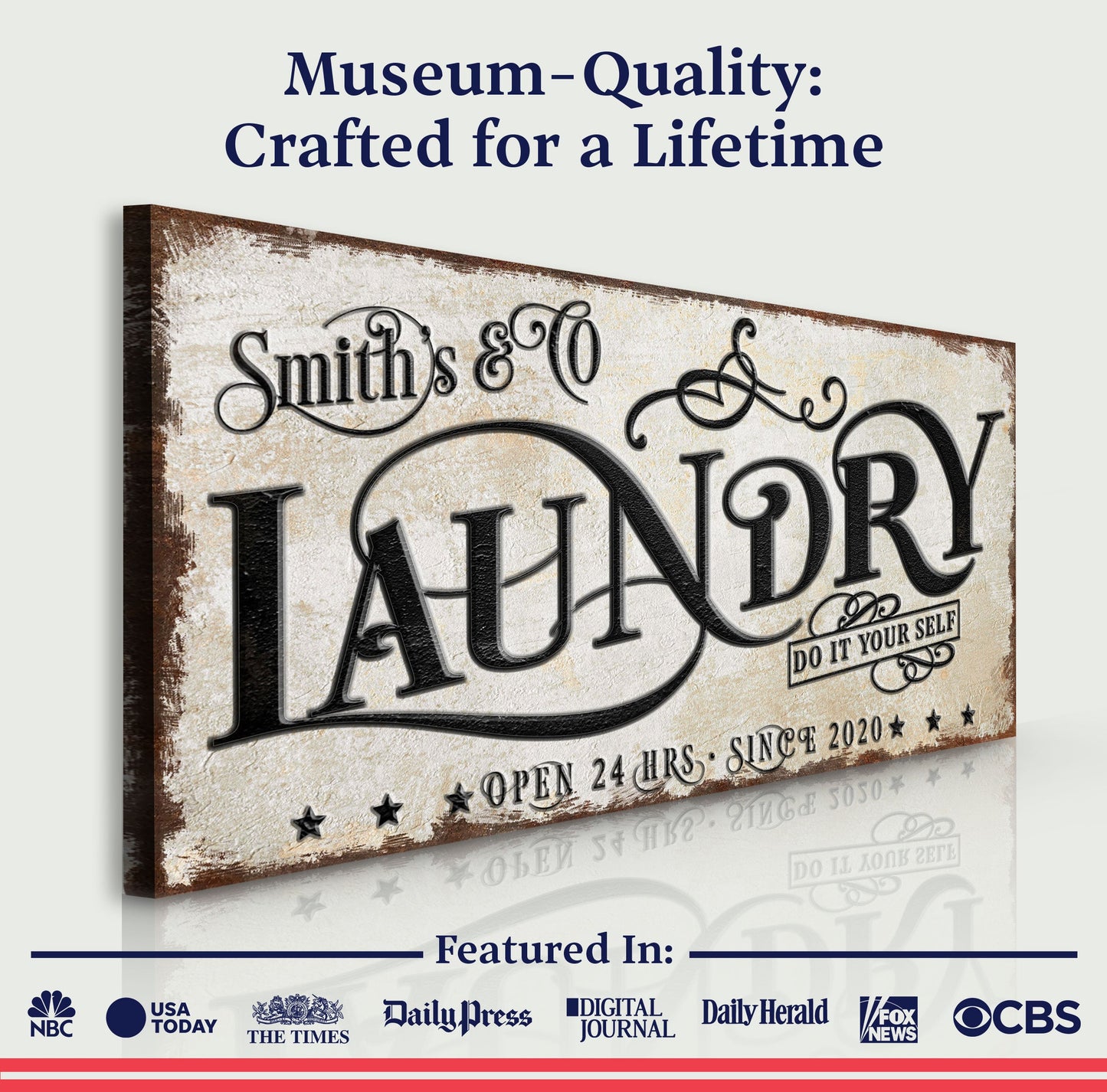 The Laundry Room Sign VI