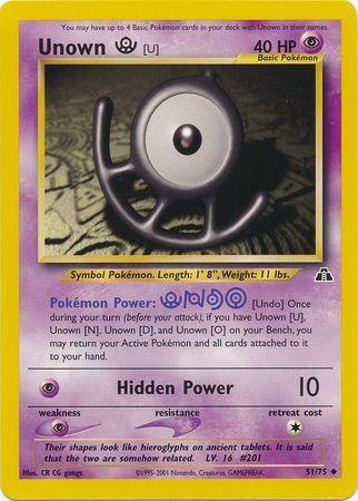 Unown [U] (51/75) [Neo Discovery Unlimited]