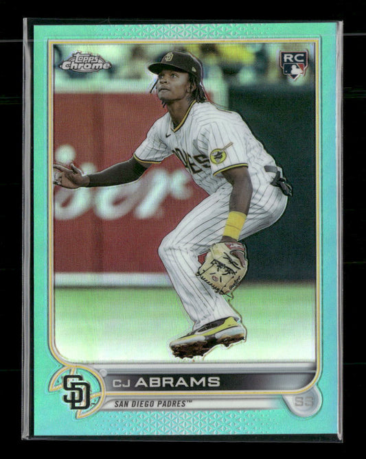 2022 Topps Chrome Update Aqua Refractor CJ Abrams #/250 #USC3