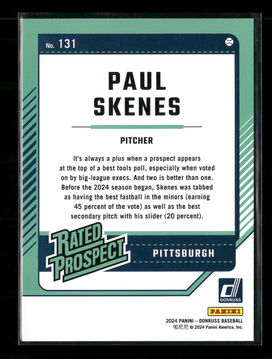 2024 Donruss Optic Paul Skenes #131