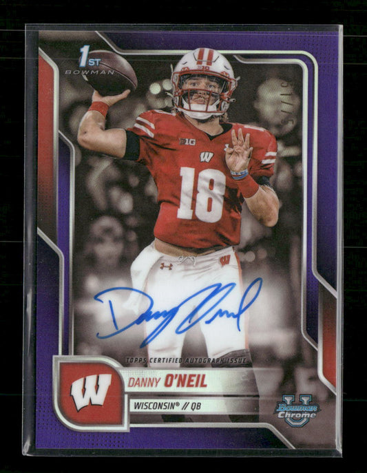 2025 Bowman University Chrome Prospect Autographs Danny O'Neil Auto #BCA-DO