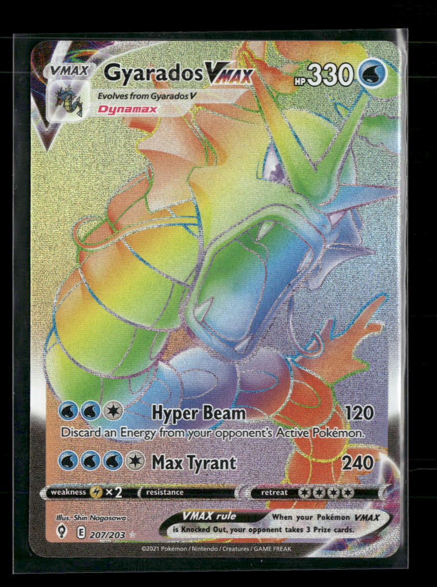 SWSH07: Evolving Skies Gyarados VMAX (Secret) #207/203