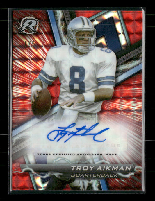 2024 Topps Composite Resurgence Red Auto #/5 Troy Aikman #RA-TA