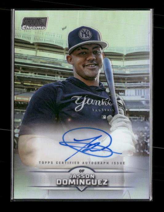 2024 Stadium Club Chrome Autographs Jasson Domínguez Auto #SCCA-JD