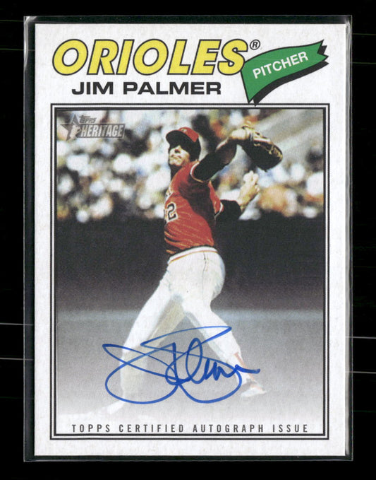2026 Topps Heritage Real One Autographs Jim Palmer Auto #77RO-JP