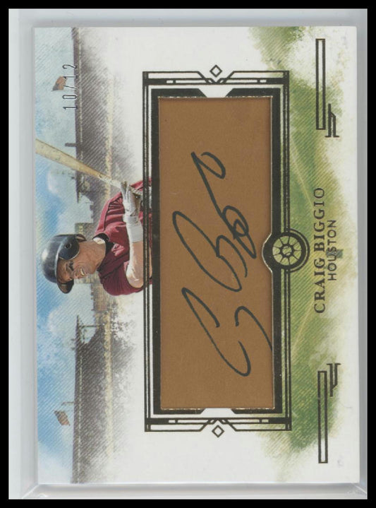 2025 Panini Boys of Summer Fabric of the Game Auto Craig Biggio #/12 #FB-CBG