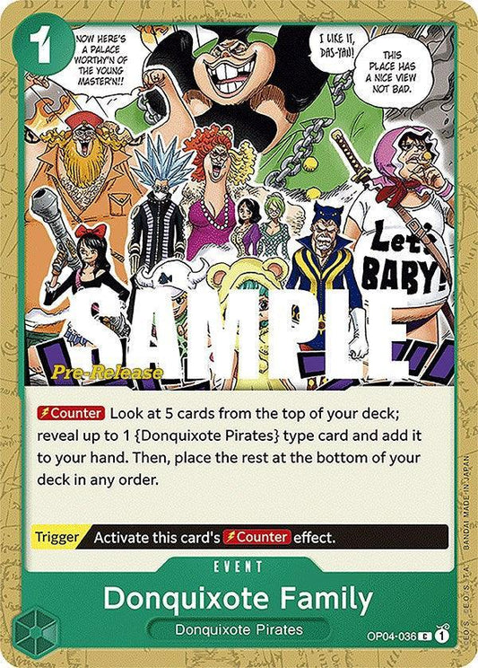 Donquixote Family [Kingdoms of Intrigue Pre-Release Cards]