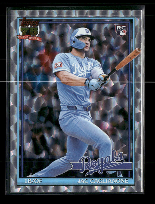 2026 Topps Baseball 35th Anniversary Crackle Foil Jac Caglianone #T91-42