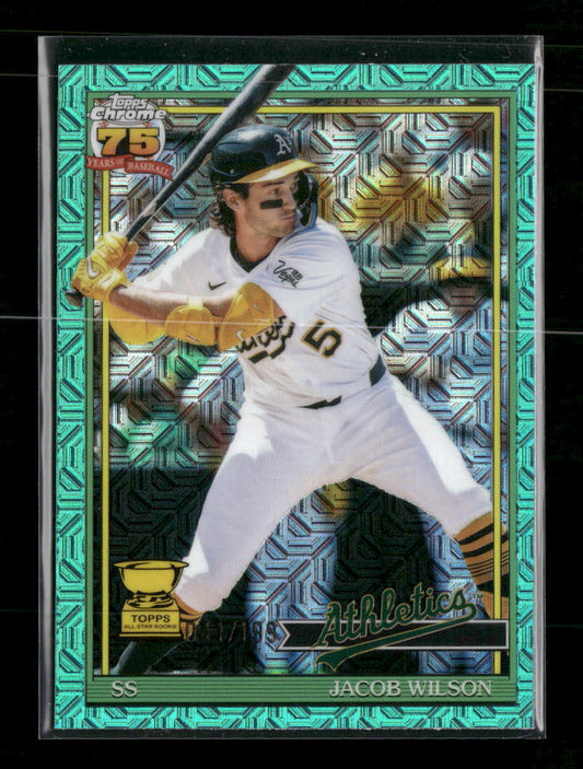 2026 Topps Baseball 35th Ann. Chrome Aqua Refractors Jacob Wilson #/199 #91C-35