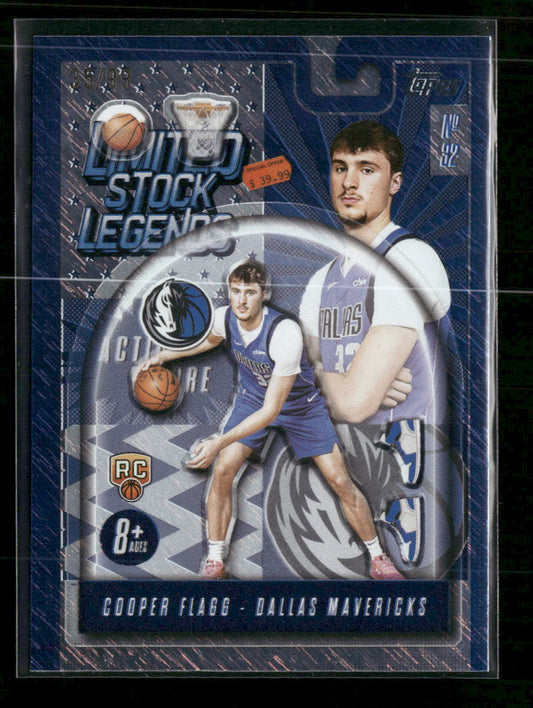 2025-26 Topps Limited Stock Legends Surge Cooper Flagg #/99 #LST-1