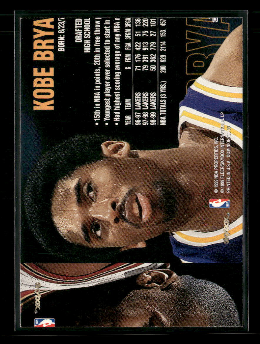 1999-00 SkyBox Dominion Kobe Bryant #30