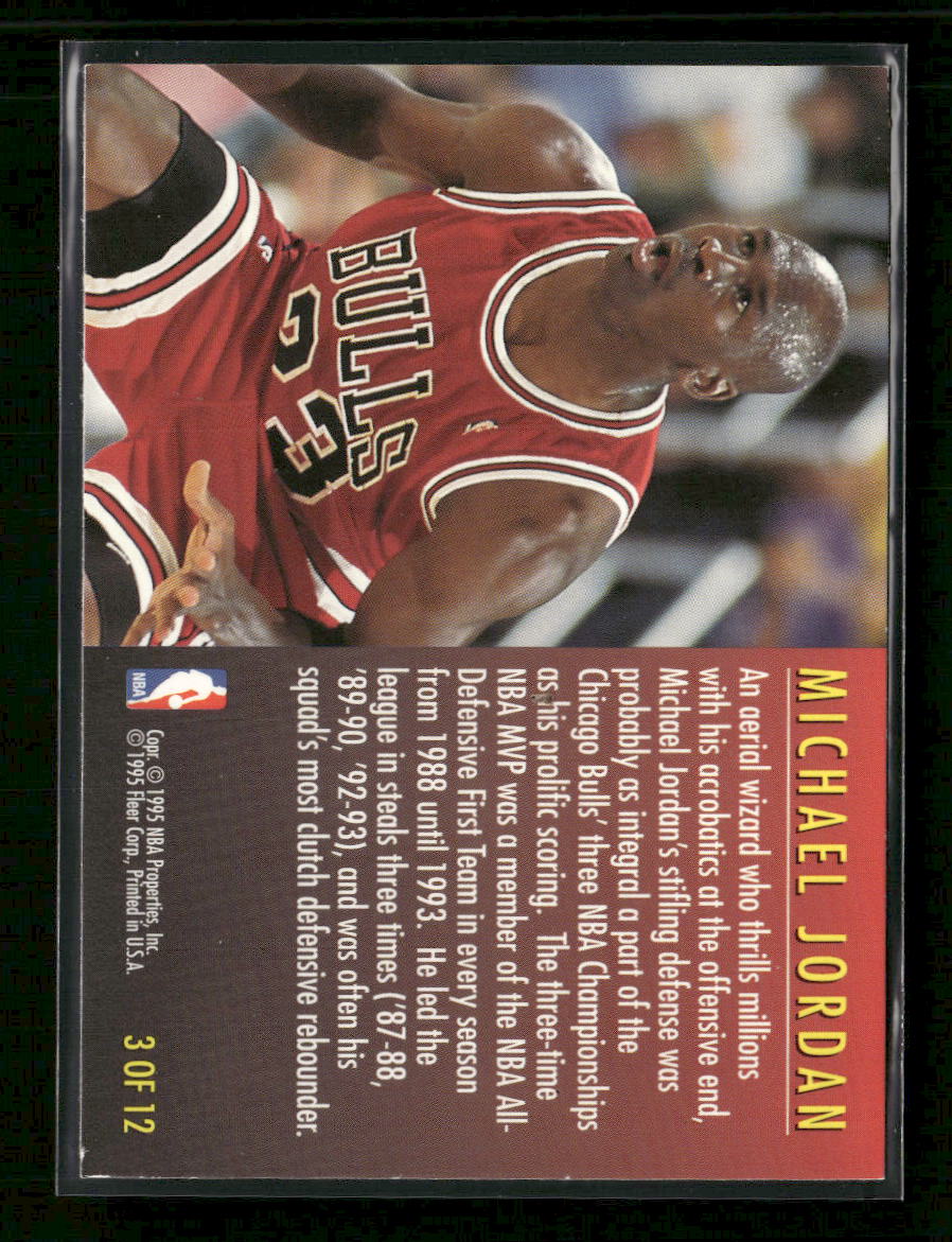 1995-96 Fleer Total D Michael Jordan #3