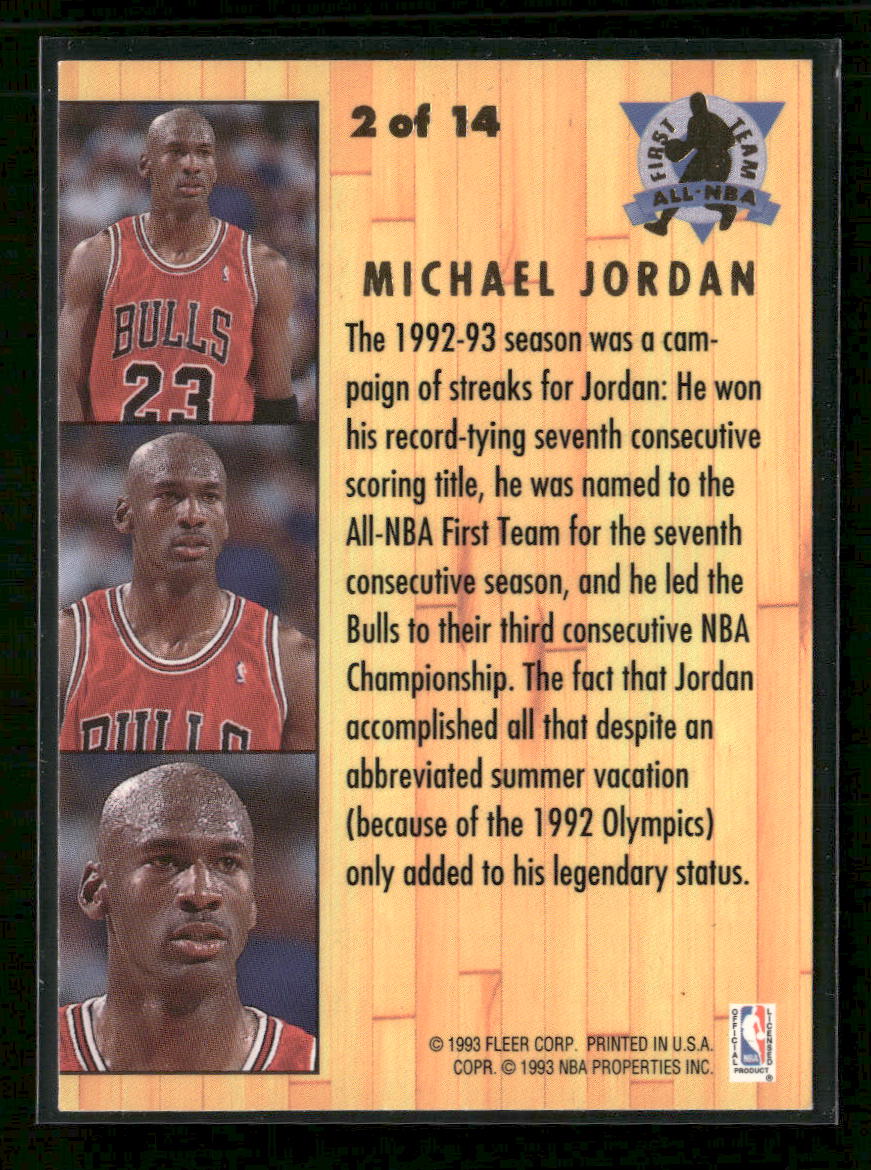 1993-94 Ultra All-NBA Michael Jordan #2