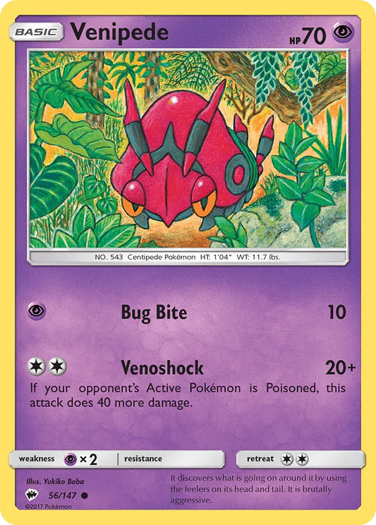 Venipede (56/147) [Sun & Moon: Burning Shadows]