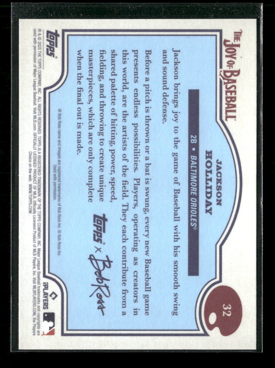 2025 Topps x Bob Ross: The Joy of Baseball Jackson Holliday #32
