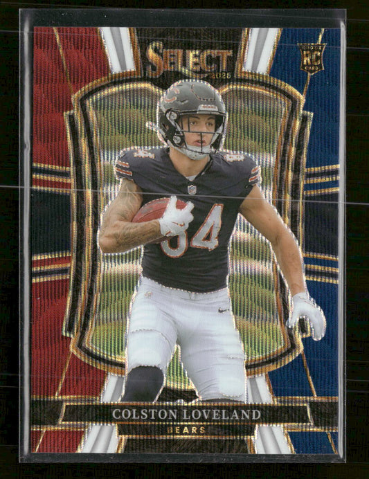 2025 Panini Select Tri-Color Prizm Colston Loveland #/299 #172