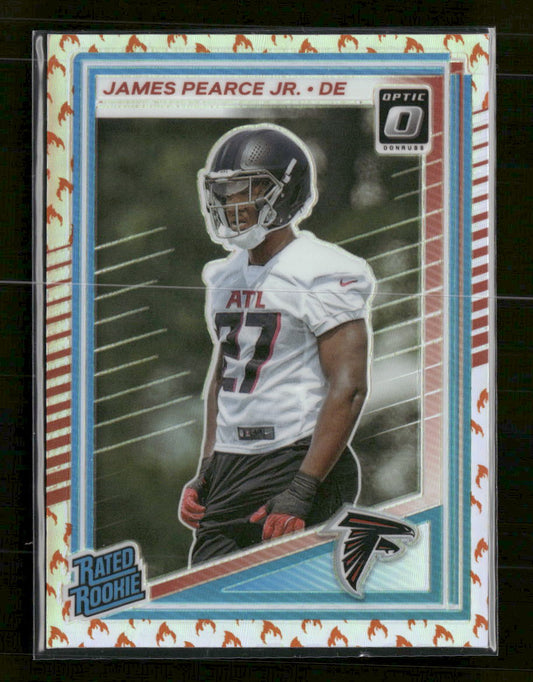 2025 Donruss Optic Fire James Pearce Jr. Rookie #240