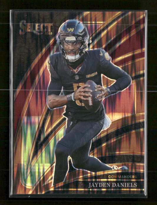 2025 Panini Select Copper Prizm Shock Jayden Daniels #/899 #289