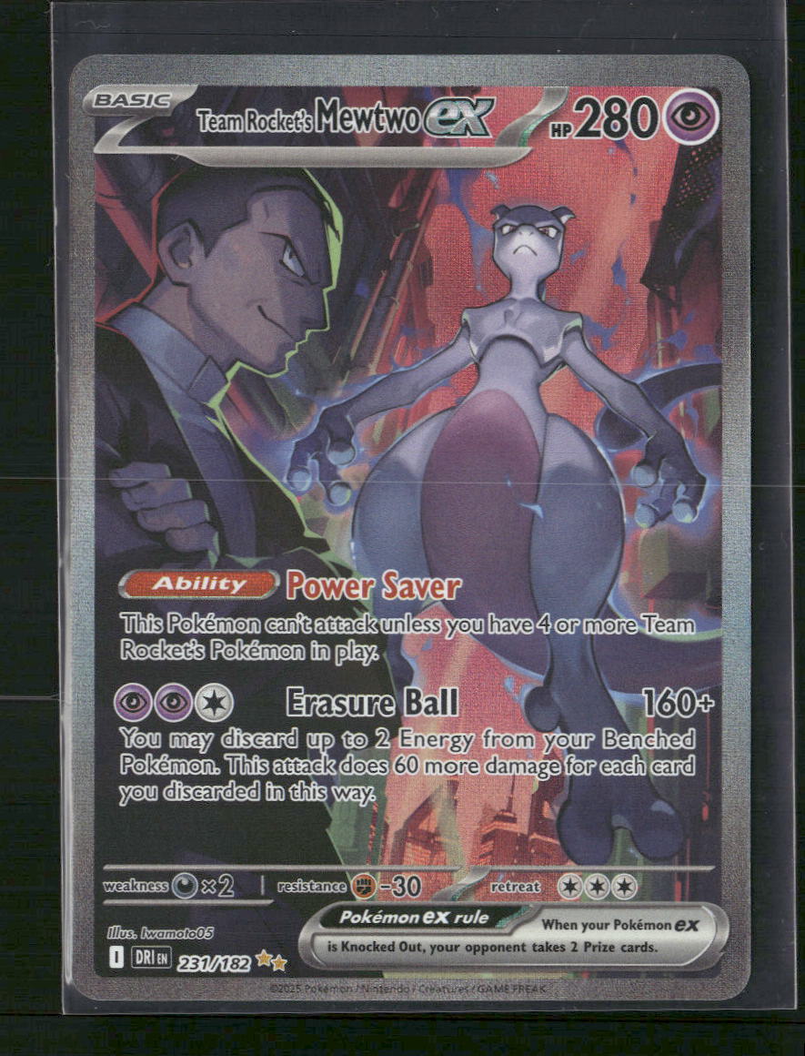 SV10: Destined Rivals Team Rocket's Mewtwo ex #231/182