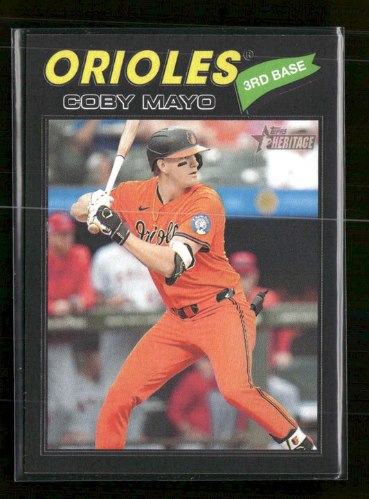 2026 Topps Heritage Black Border Coby Mayo #49