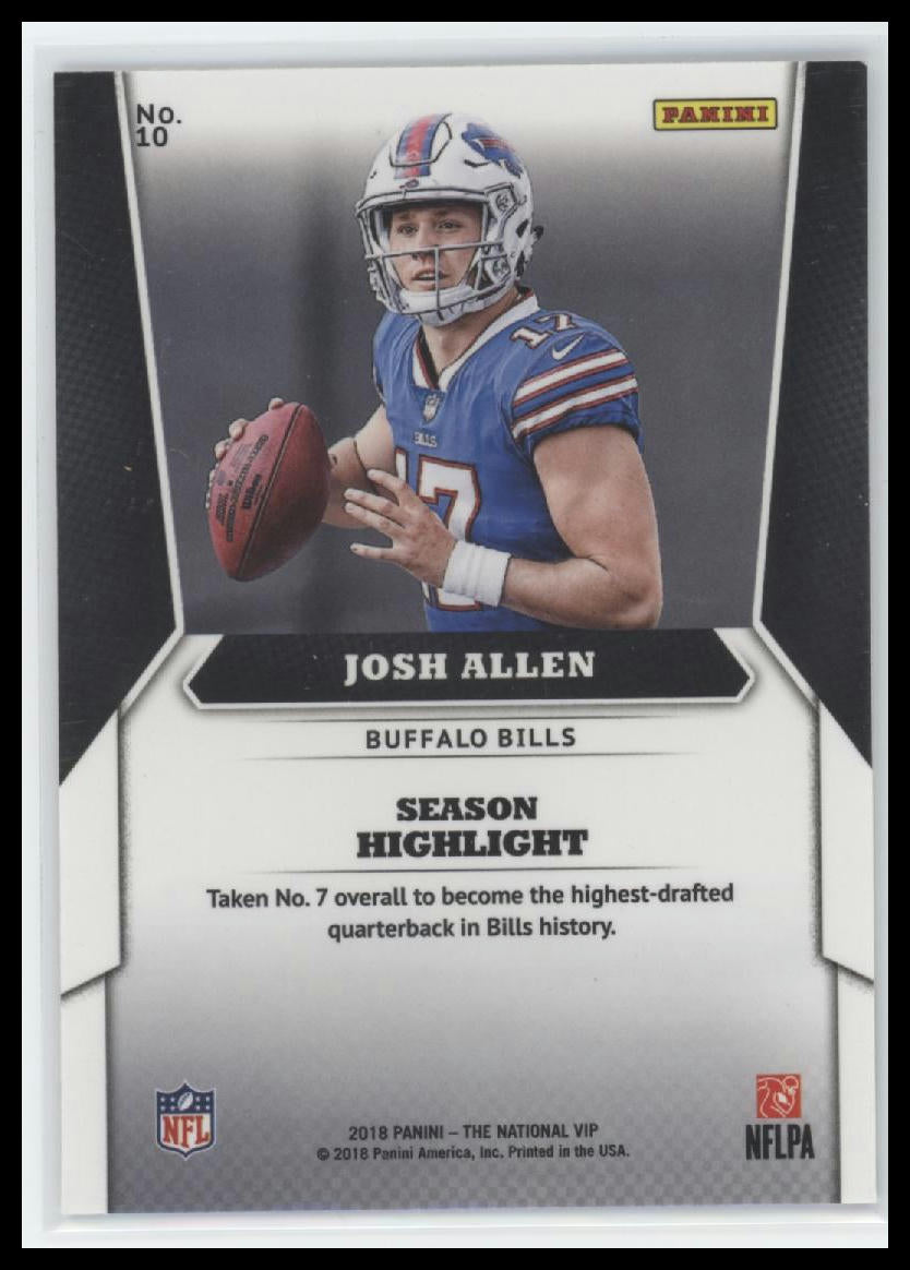 2018 Panini National Sports Collectors Convention VIP Party Josh Allen #10