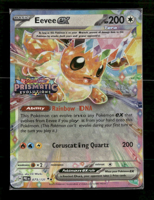Eevee ex (Prismatic Evolution Stamp) #075/131 (Sealed)