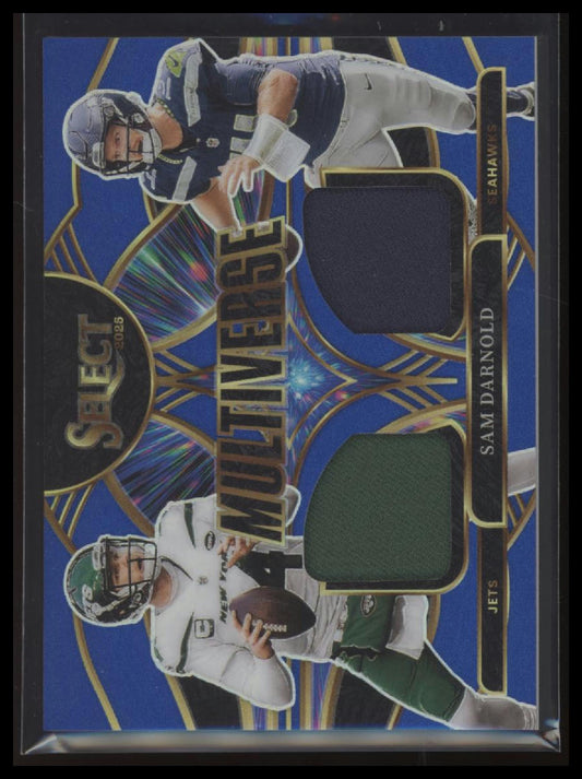 2025 Panini Select Multiverse Jerseys Blue Prizm Sam Darnold #MVJ-SDD