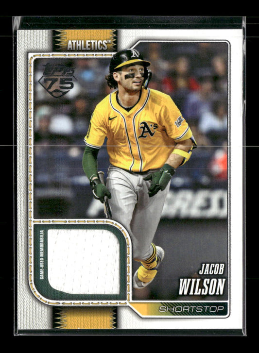 2026 Topps Real One Relics Jacob Wilson #240