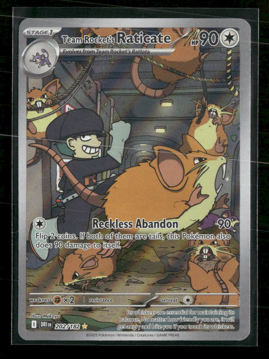 SV10: Destined Rivals Team Rocket's Raticate #202/182