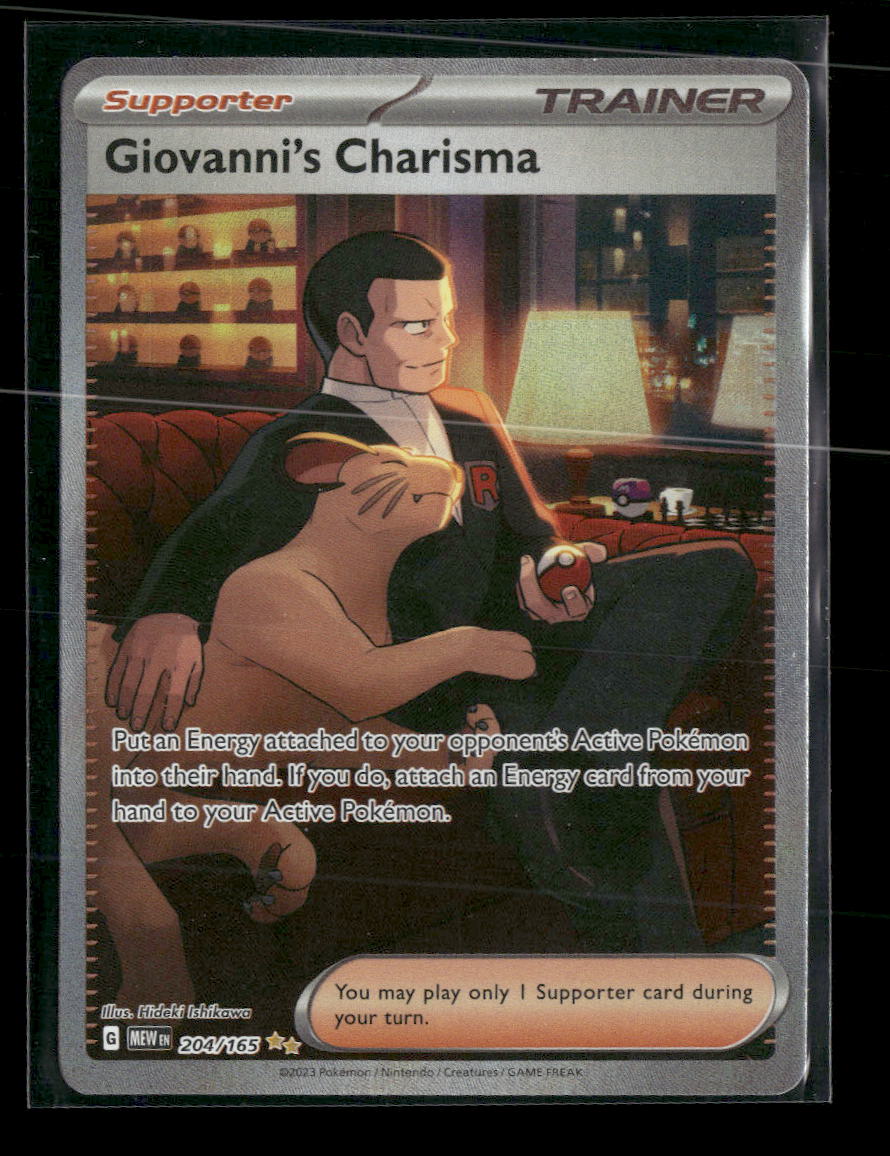 SV: Scarlet & Violet 151 Giovanni's Charisma #204/165