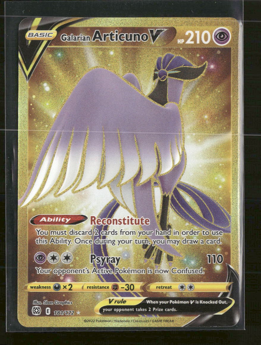 SWSH09: Brilliant Stars Galarian Articuno V (Secret) #181/172