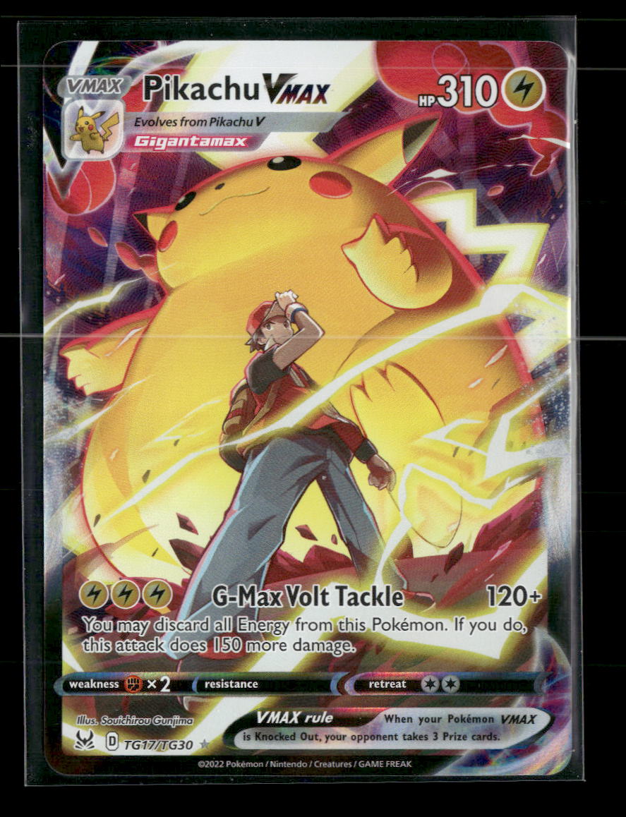 SWSH11: Lost Origin Trainer Gallery Pikachu VMAX #TG17/TG30