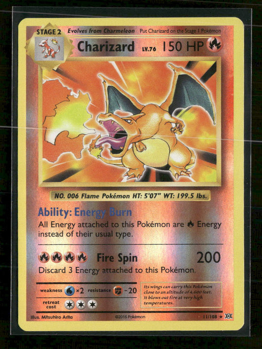 XY - Evolutions Charizard Reverse Holofoil #11/108