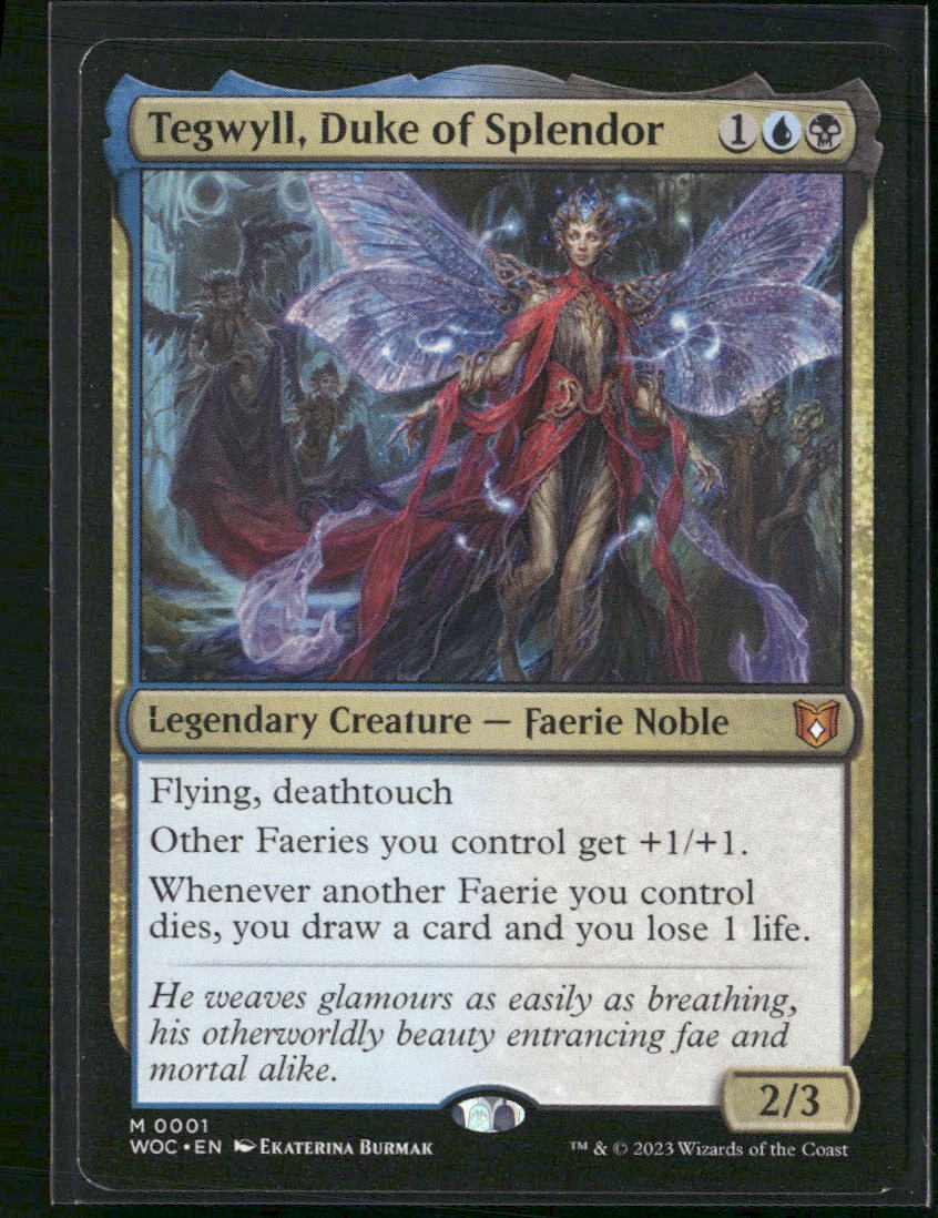 Commander: Wilds of Eldraine Tegwyll, Duke of Splendor #1
