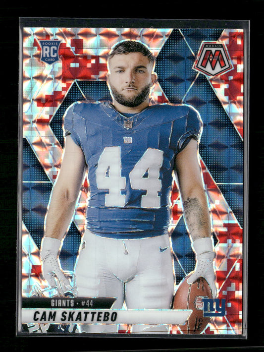 2025 Panini Mosaic Mosaic Camo Pink Cam Skattebo Rookie #271