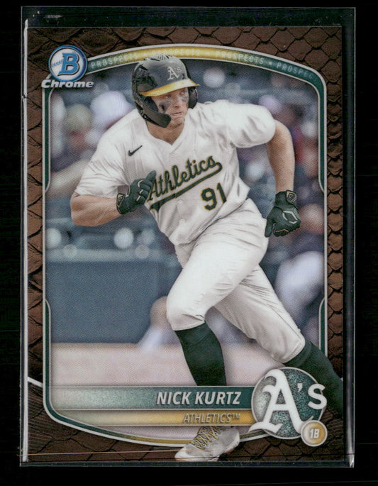 2025 Bowman Chrome Prospects Reptilian Refractor Nick Kurtz #BCP-114
